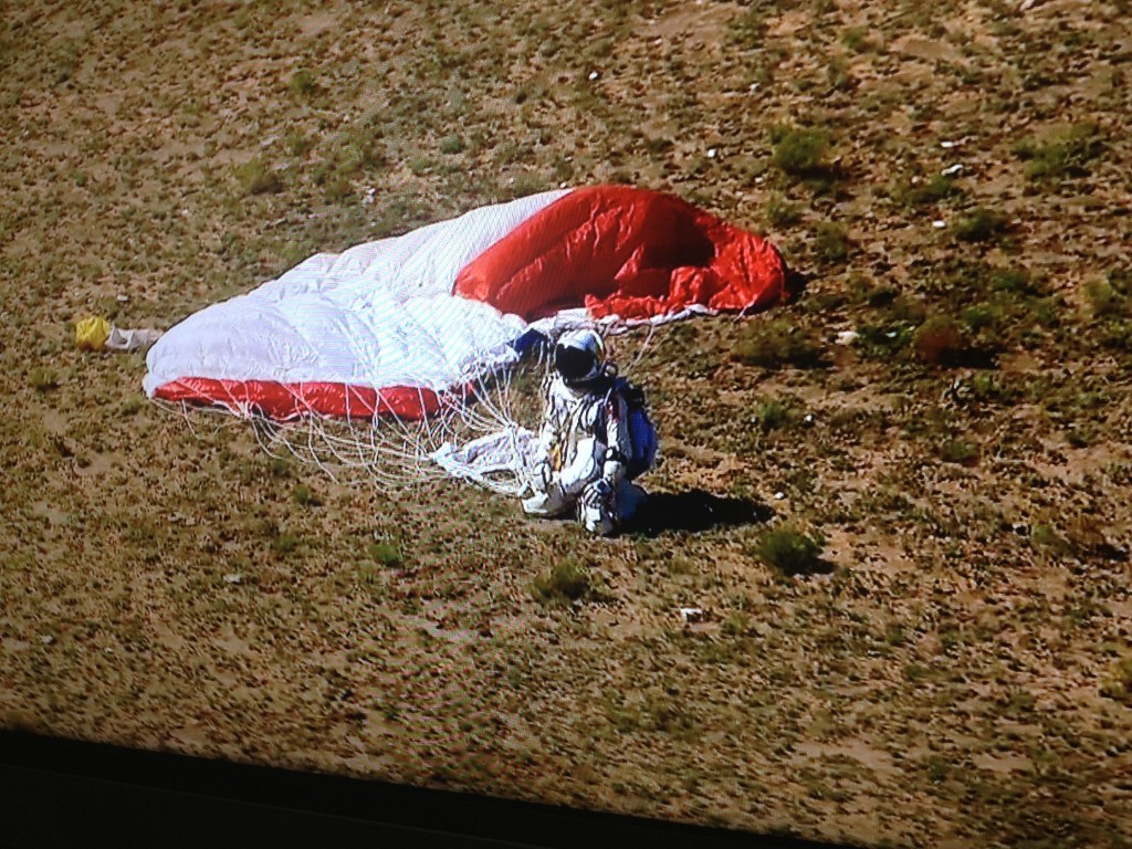 Felix Baumgartner Lands