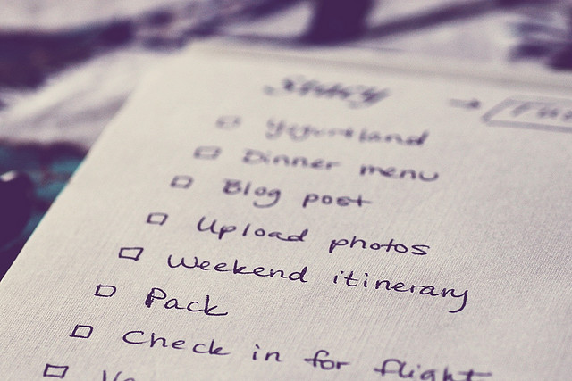 todo list