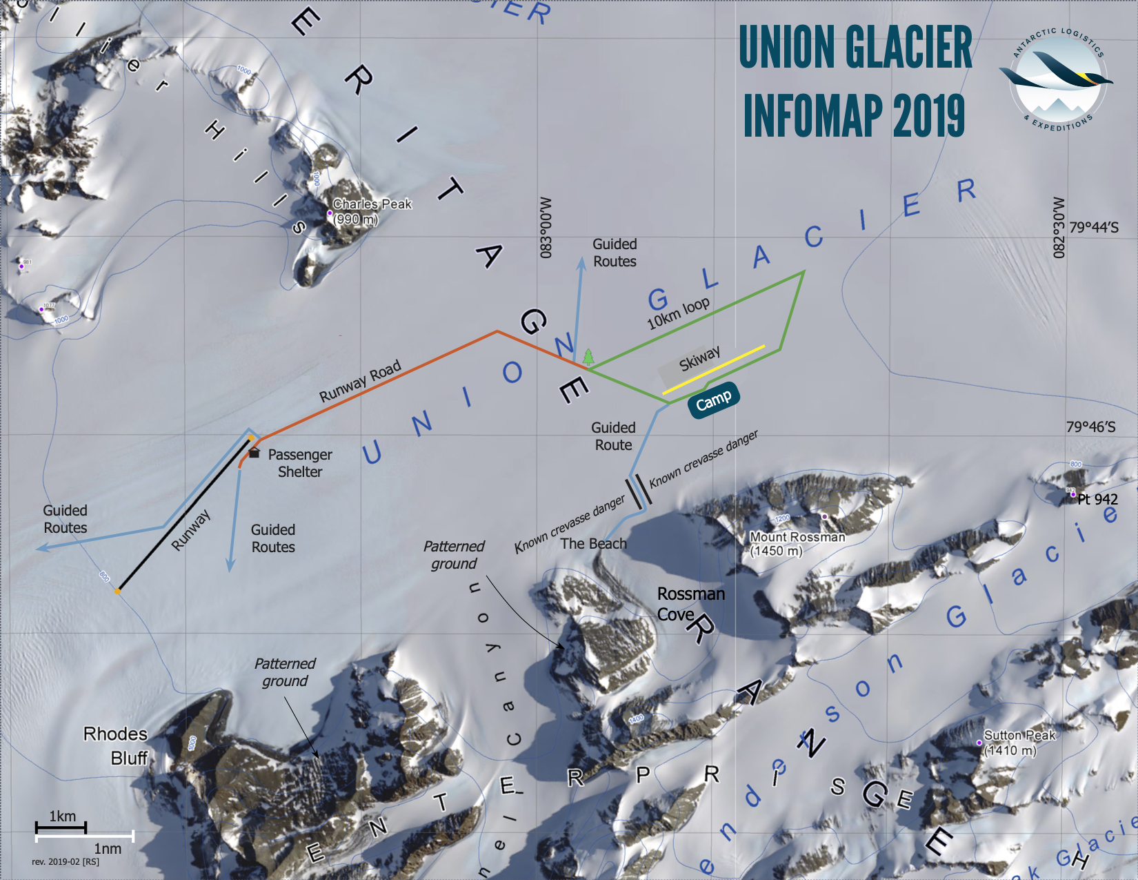 Union Glacier Antarctica Map